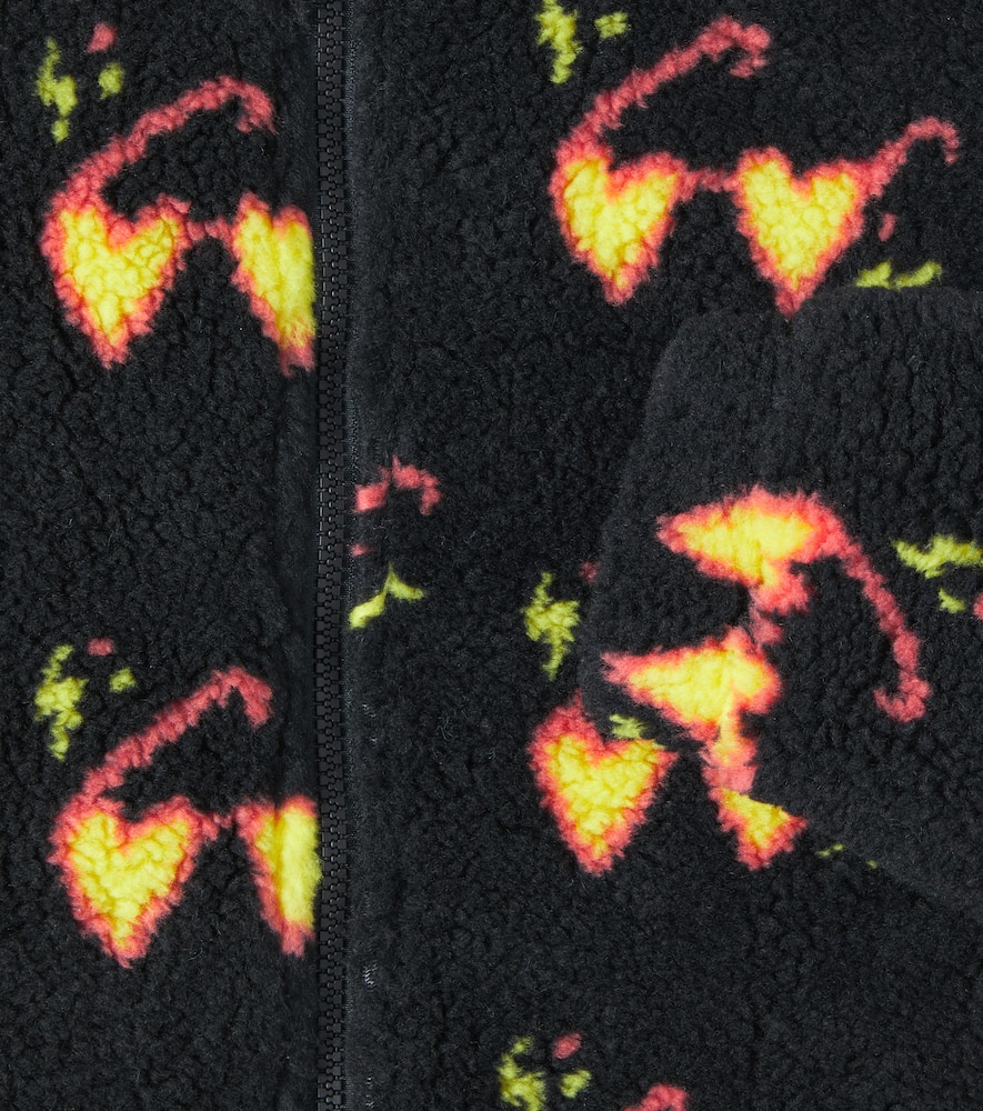 Heartglasses fleece jacket