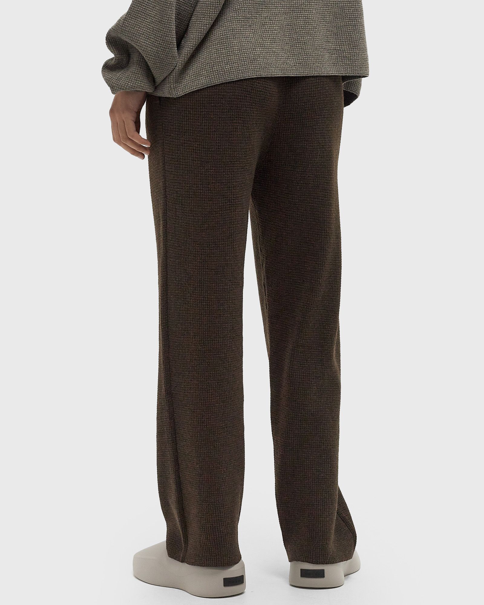 WAFFLE RELAXED PANT brown female Casual Pants now available at BSTN