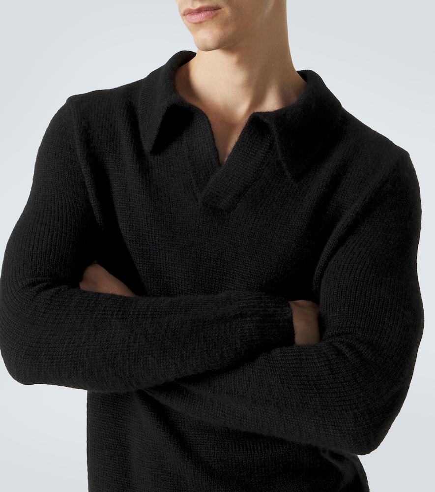 Cashmere polo sweater