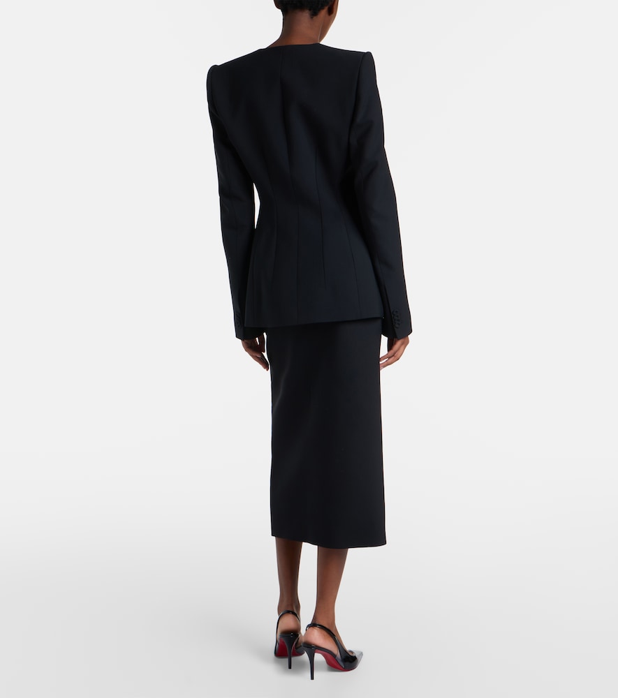 Cutout pencil skirt