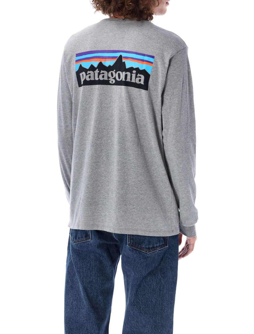 Grey Crewneck Graphic Logo T-Shirt