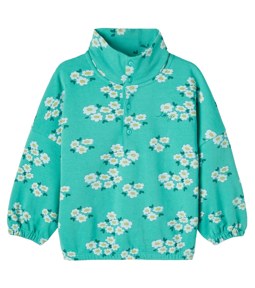 Blossoms floral cotton jersey sweatshirt