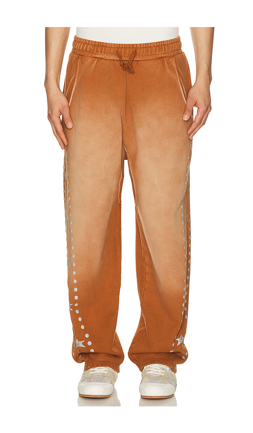 Barriers Worldwide x Jimi Hendrix Buster Sweatpants in Burnt Orange. XL/1X. Also in