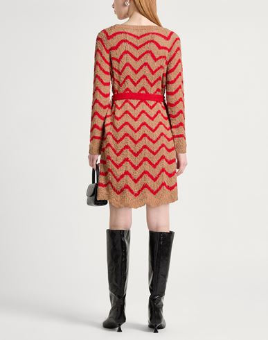 Woman Mini dress Camel Size 4 Cotton, Polyester