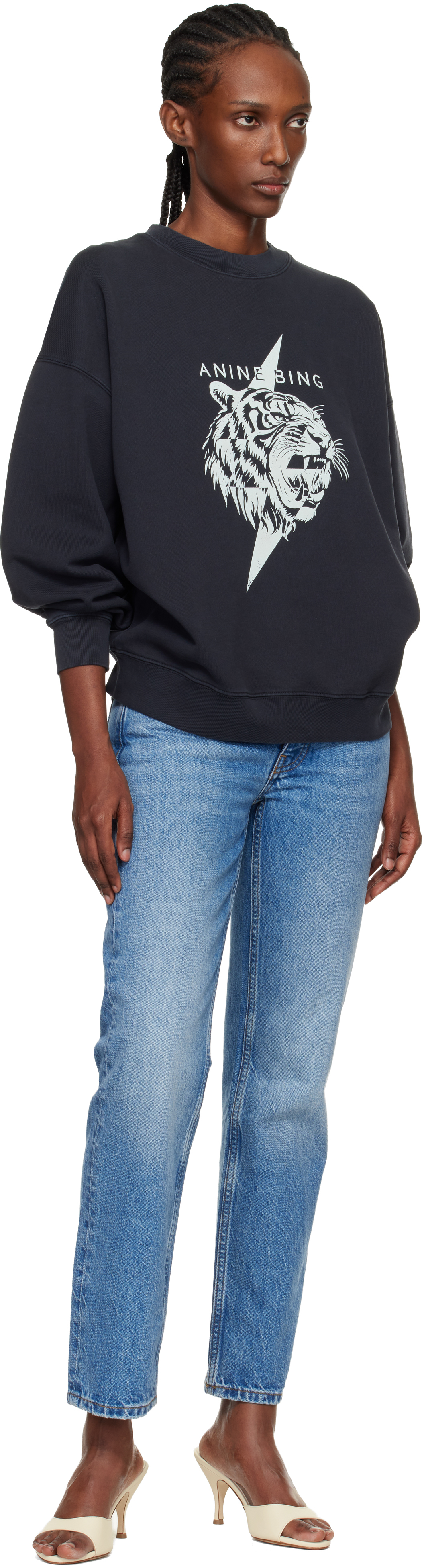 Black Miles Tiger Sweatshirt