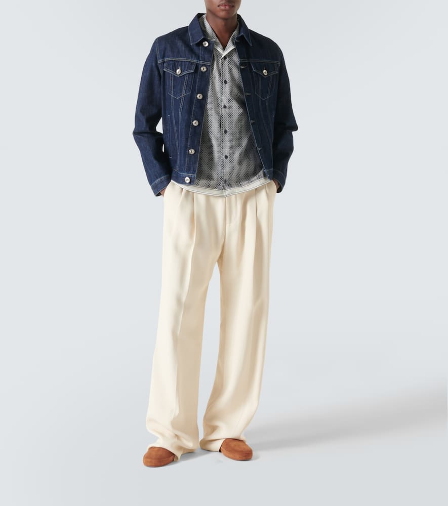 Hibbert floral cotton bowling shirt