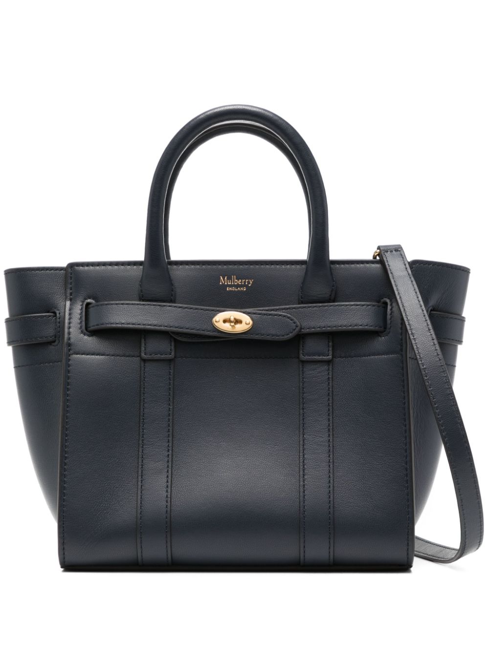 Zipped Bayswater leather mini bag - Blue