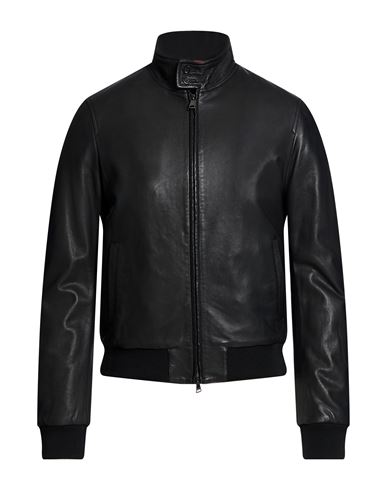Man Jacket Black Size 36 Leather