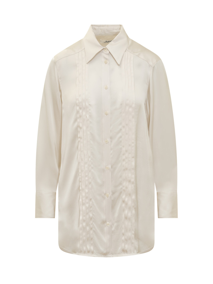 White Slim Solid Shirt