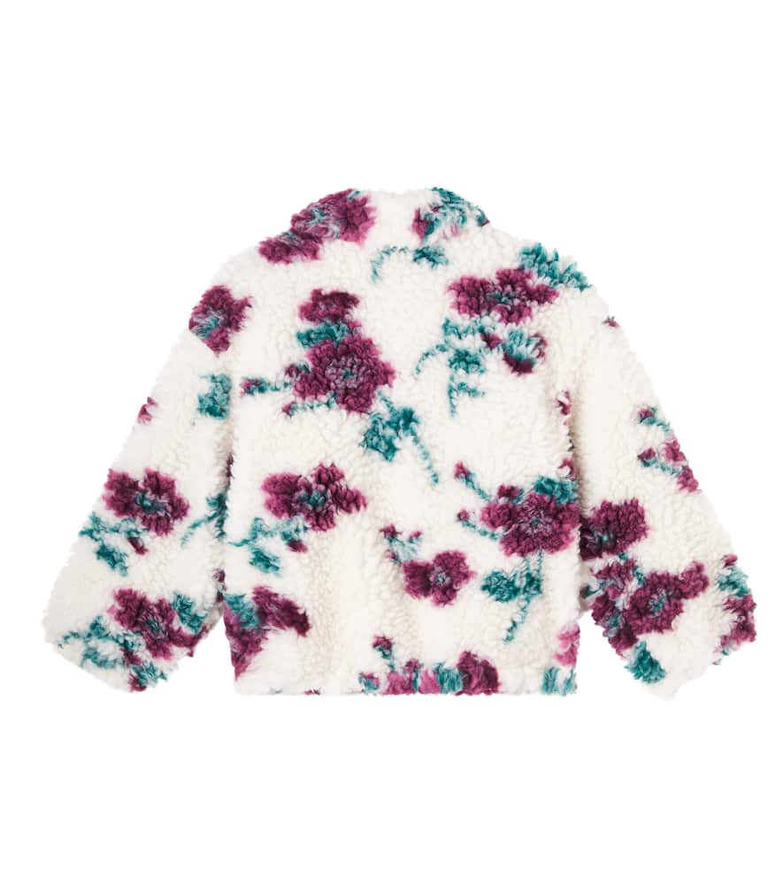 Floral teddy jacket