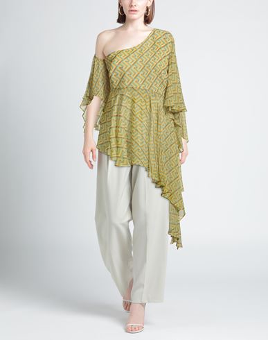 Woman Top Yellow Size 8 Polyamide