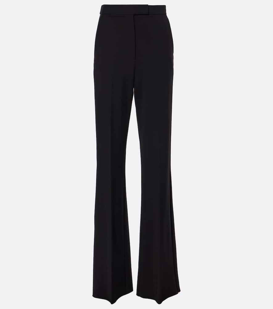 Norcia pleated jersey straight pants