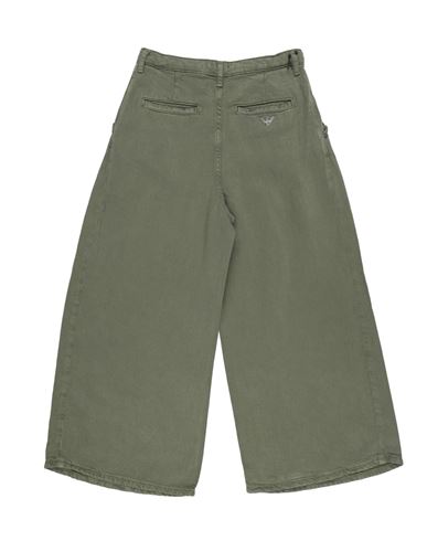Kid Girl Pants Military green Size 10 Lyocell, Linen