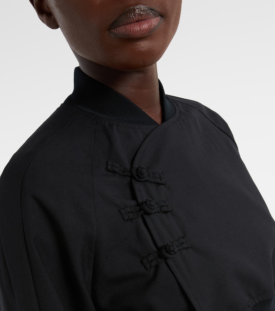 Cropped wool top