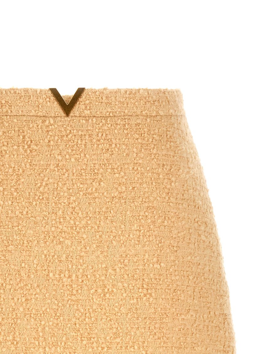 Beige V Gold Skirt