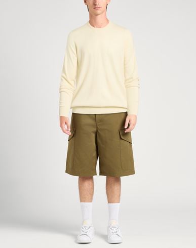 Man Sweater Cream Size 42 Super 140s Wool