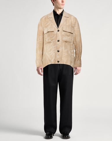 Man Blazer Beige Size L Linen
