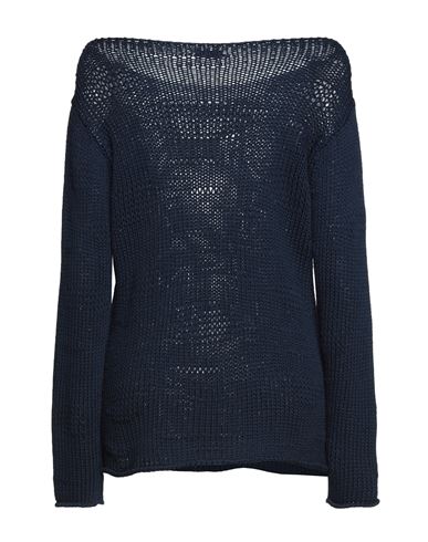 Rossopuro Woman Sweater Midnight blue Size XL Cotton