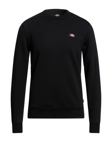 Man Sweatshirt Black Size S Cotton, Polyester