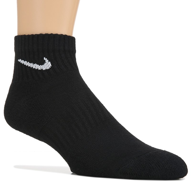 Men's 3 Pack X-Large Everyday Cushion Ankle Socks (Black)