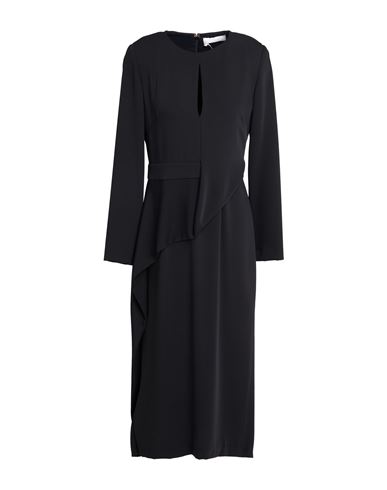 Gold Woman Midi dress Black Size S Polyester