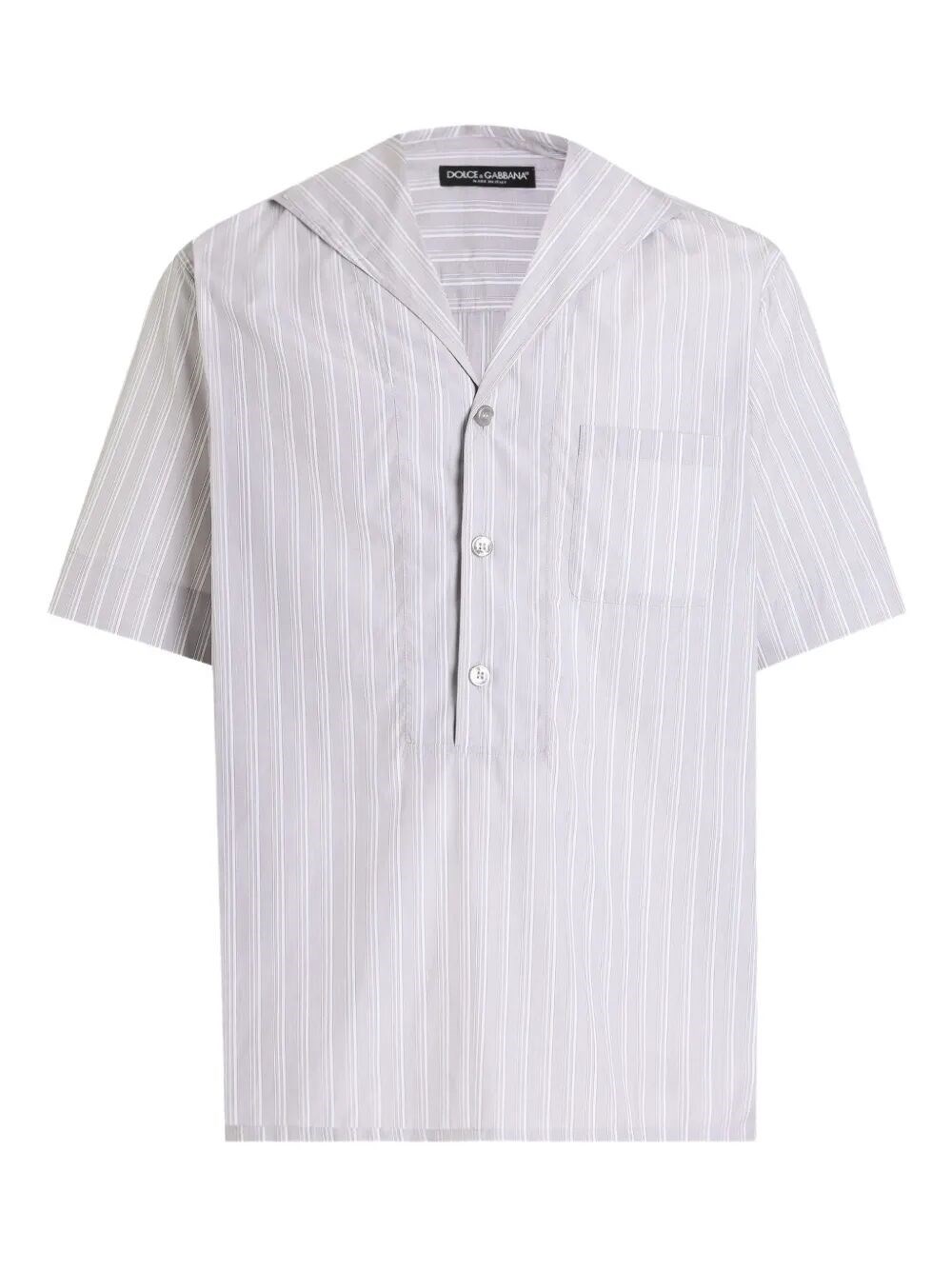 Three-Button Short Sleeved Shirt