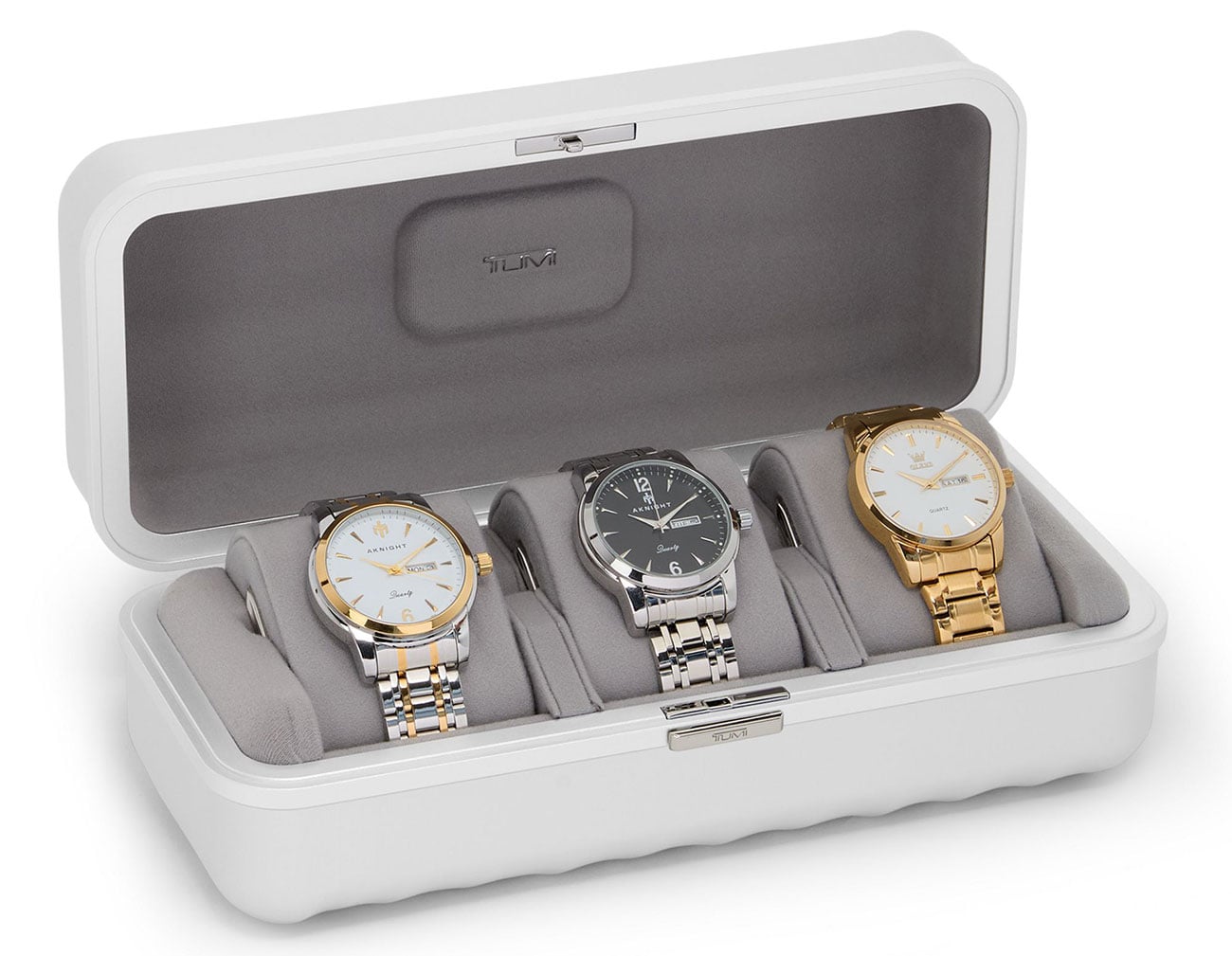 19 Degree Aluminum Watch Travel Case in Silver