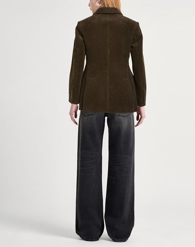 P. a.r. o.s. h. Woman Blazer Dark green Size S Cotton