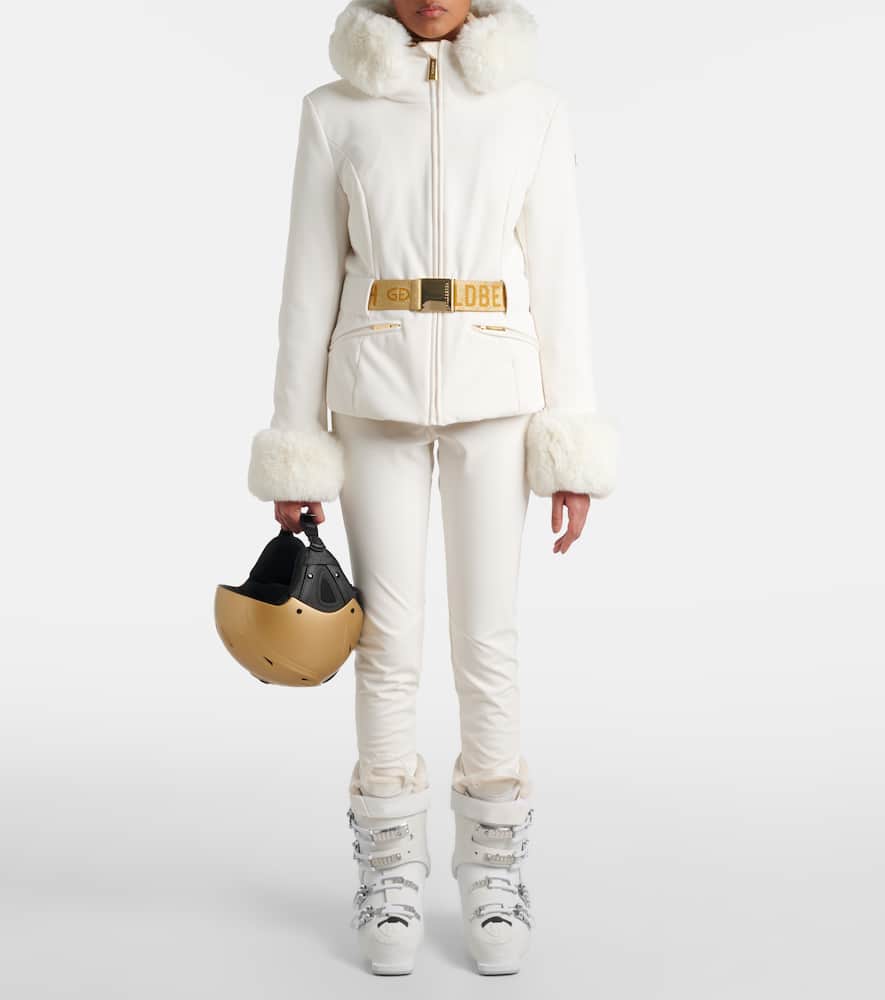 Prezioso faux fur-trimmed down ski jacket