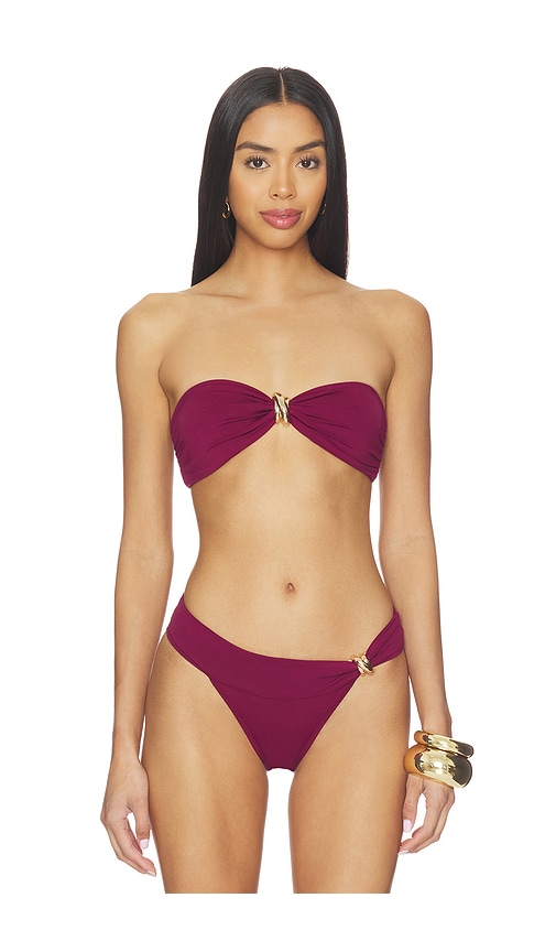 Away That Day Formentera Top in Burgundy. - XS also in S, M, L, XL/1X