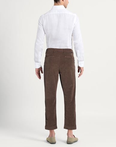 Man Pants Brown Size 32 Cotton, Viscose, Elastane