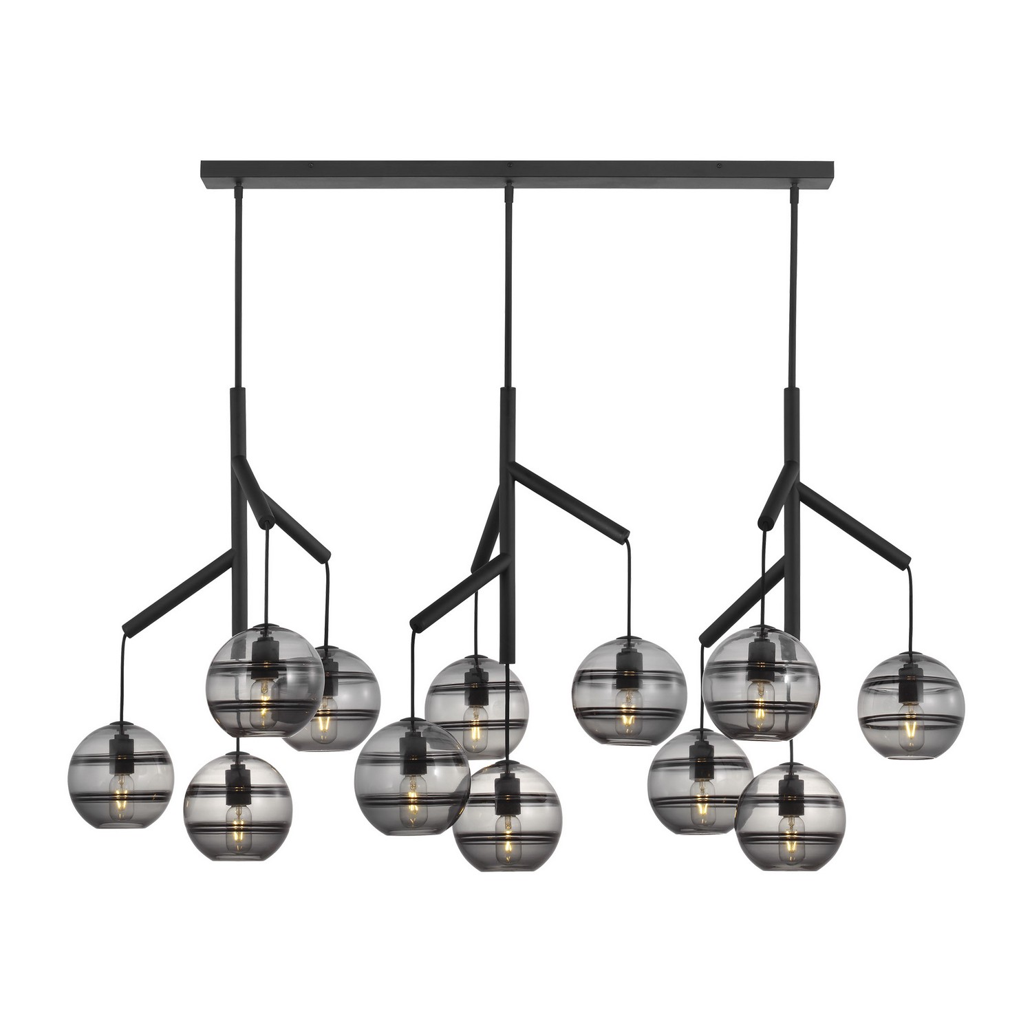 Nightshade Black LED Chandelier from the Sedona Collection