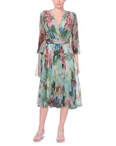 Dolce & gabbana Woman Midi dress Light green Size 0 Silk