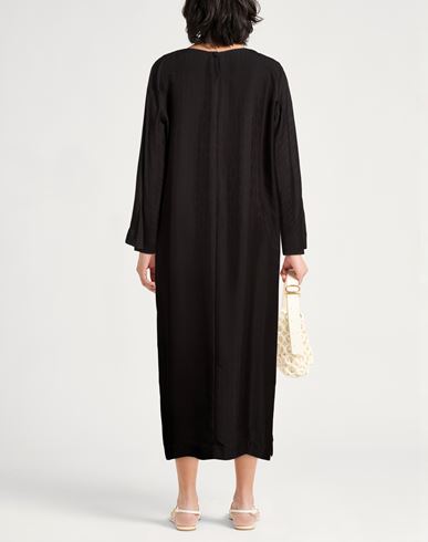 Woman Midi dress Black Size 8 Viscose, Silk