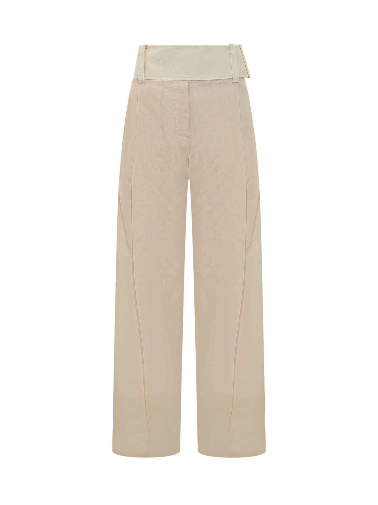 Tailored Straight-Leg Trousers with Pleats