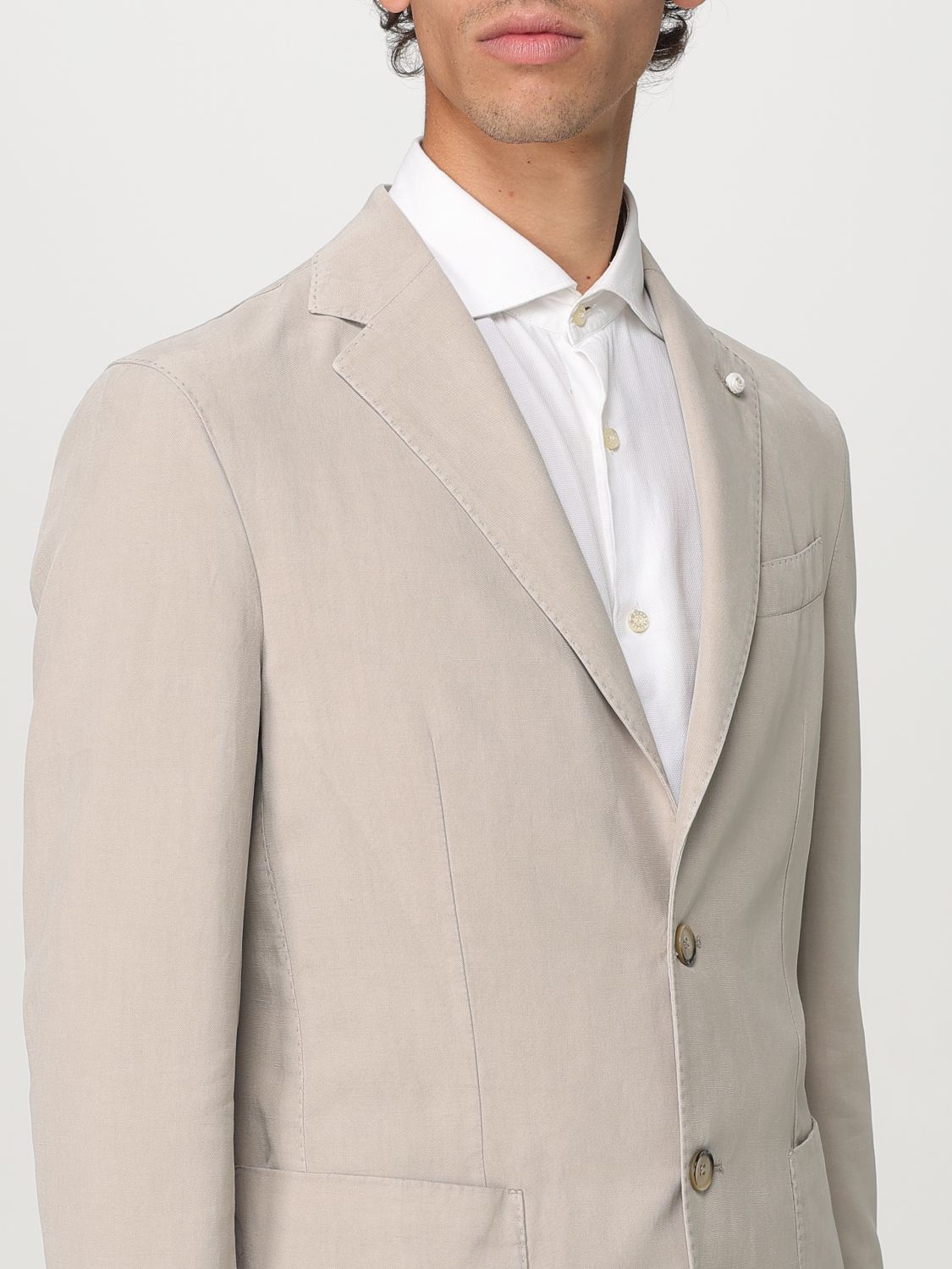 Blazer LUIGI BIANCHI Men color Beige