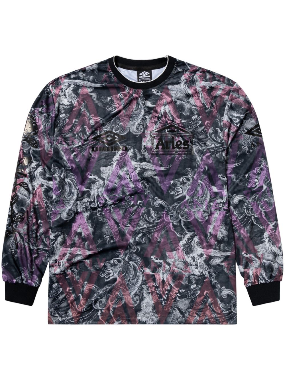 All-over printed sweatshirt - Black
