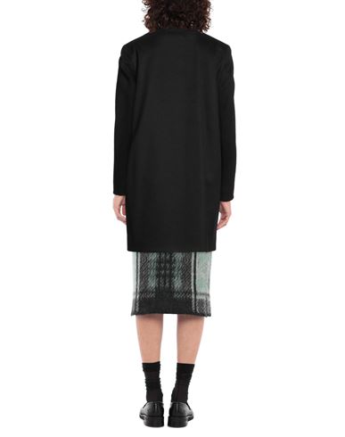 Woman Coat Black Size 14 Virgin Wool, Cashmere, Polyester