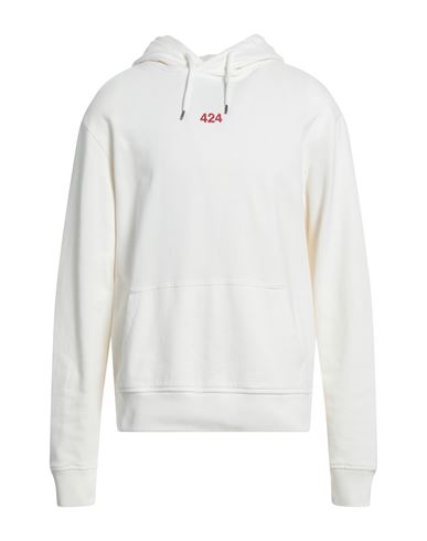 Man Sweatshirt White Size L Cotton
