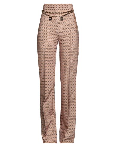 Woman Pants Sand Size 4 Polyester, Elastane
