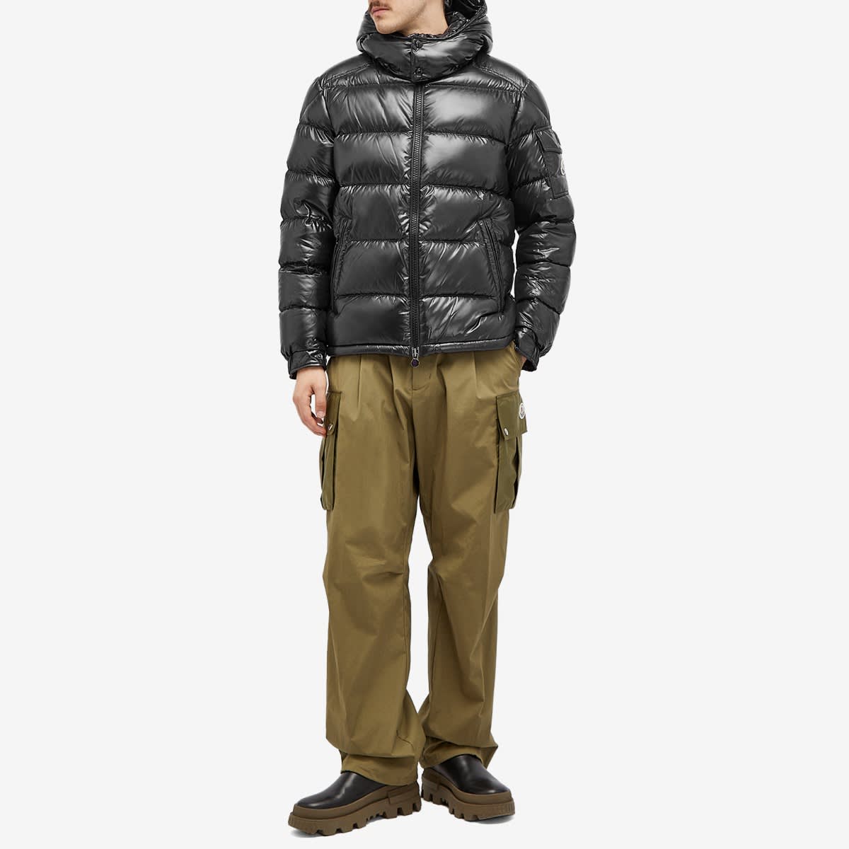 Men's Maya Down Jacket in Black, Size 1