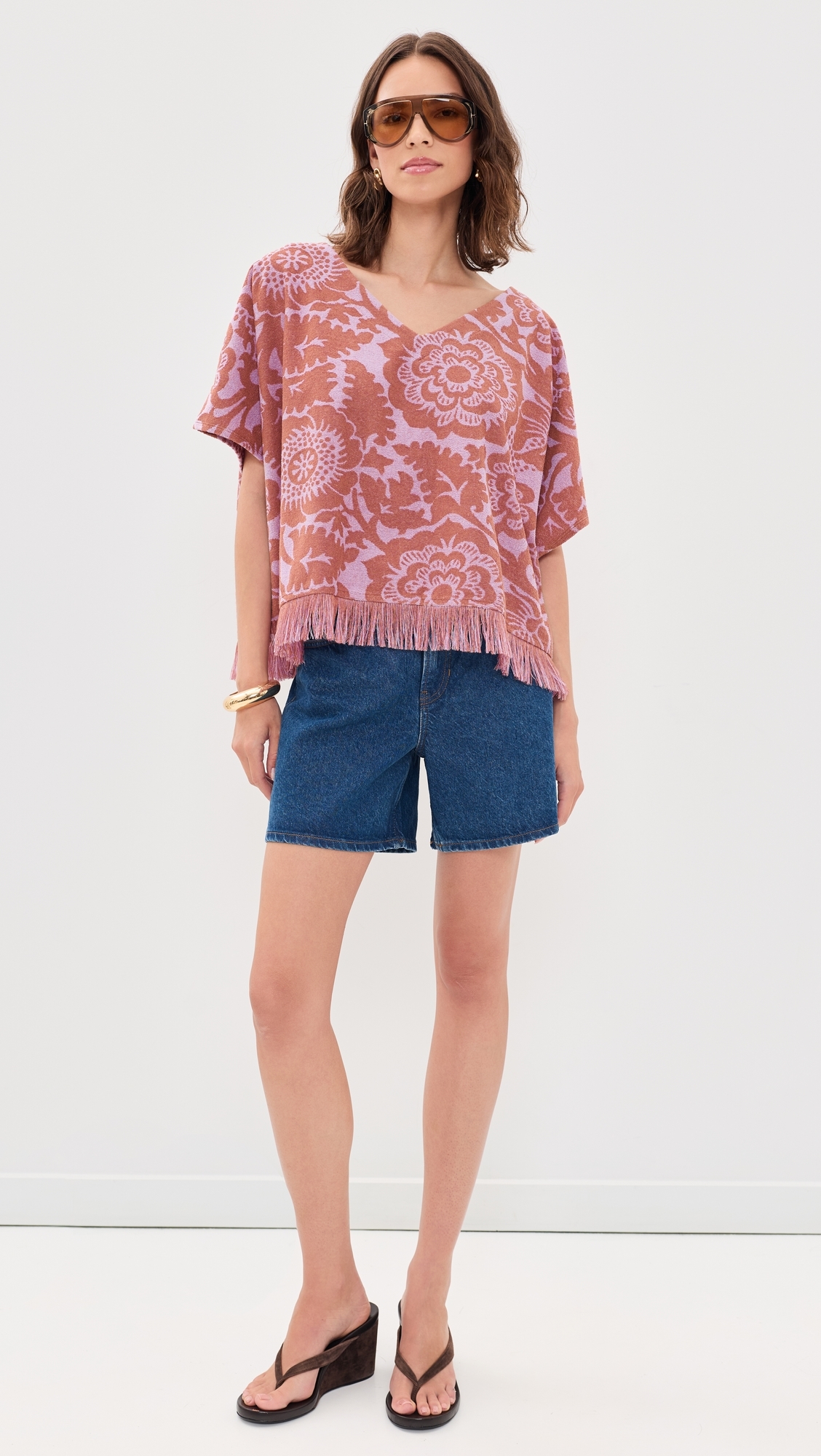 Jorlando Towel Jersey V Top Combo2 Violette