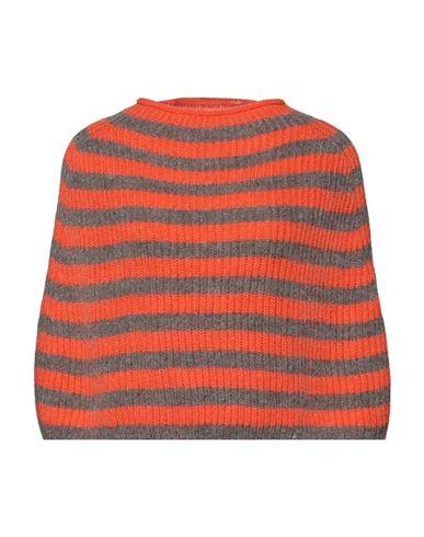 Woman Cape Orange Size ONESIZE Mohair wool, Polyamide, Merino Wool