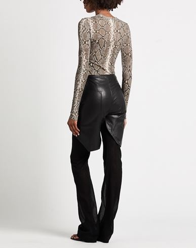 Woman Pants Black Size S Lambskin