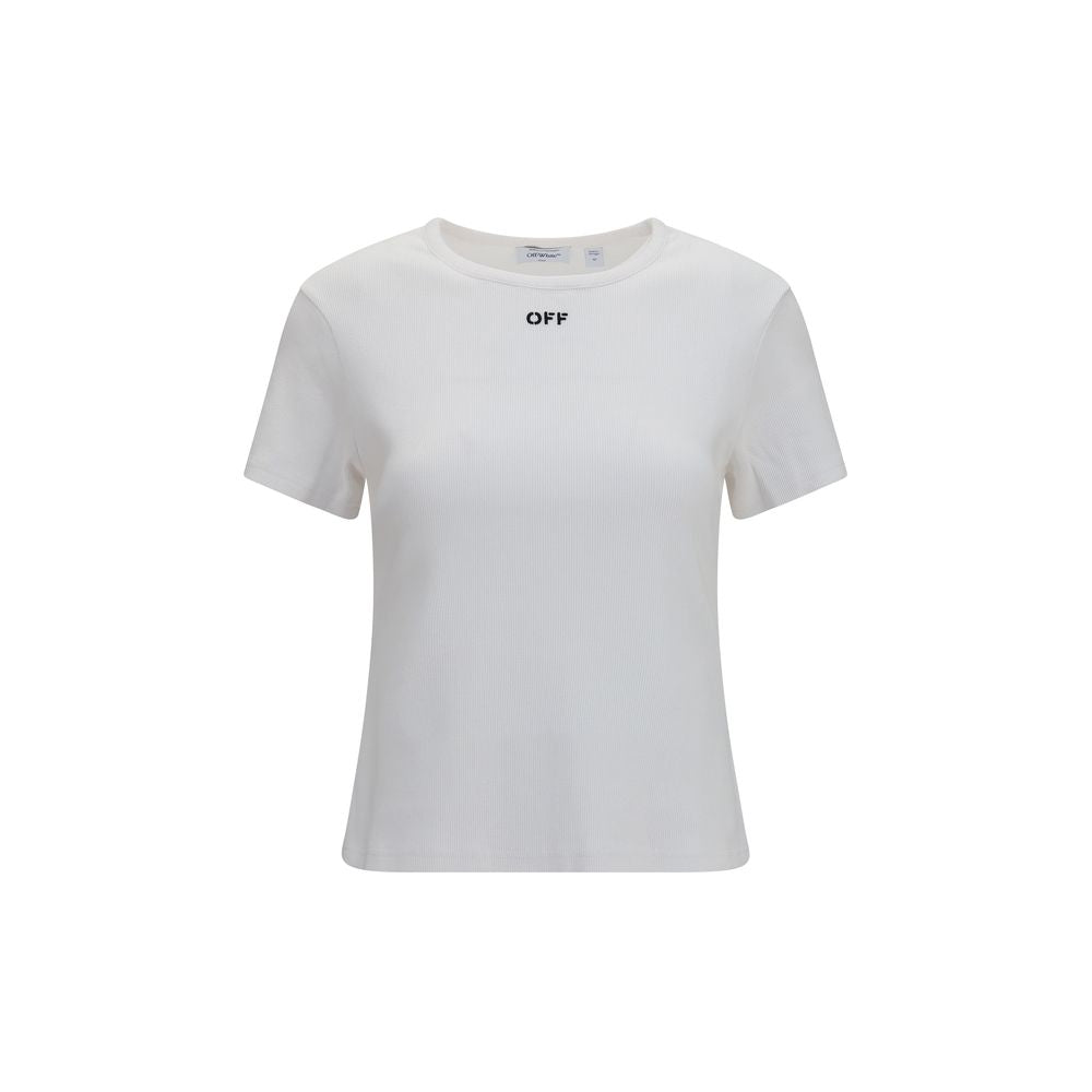 Logo-Embroidered Cotton T-Shirt — White