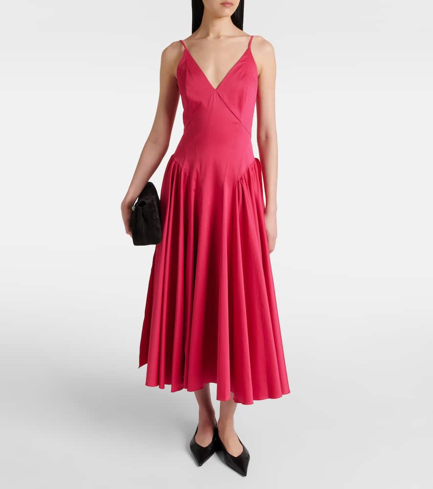 Solene cotton-blend midi dress