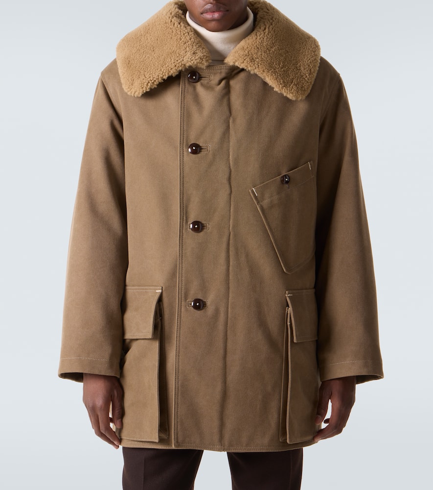 Cotton-blend canvas parka