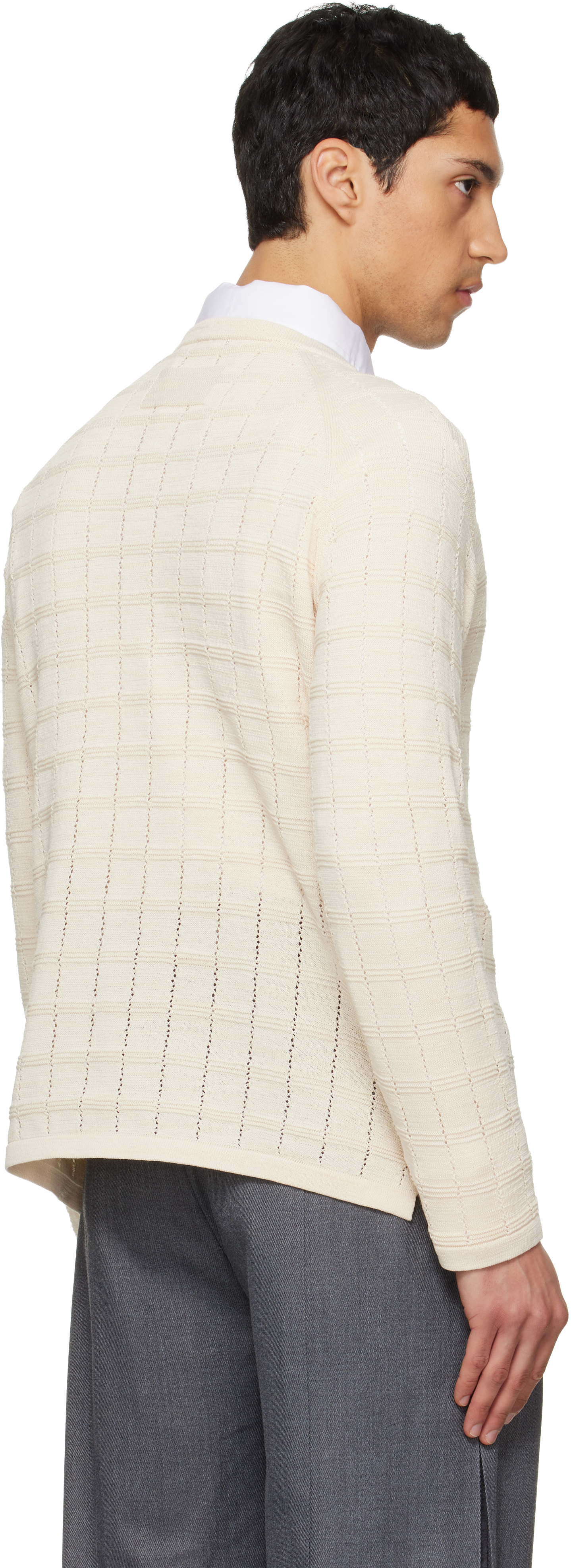 Off-White Cube Texture Knit Sweater