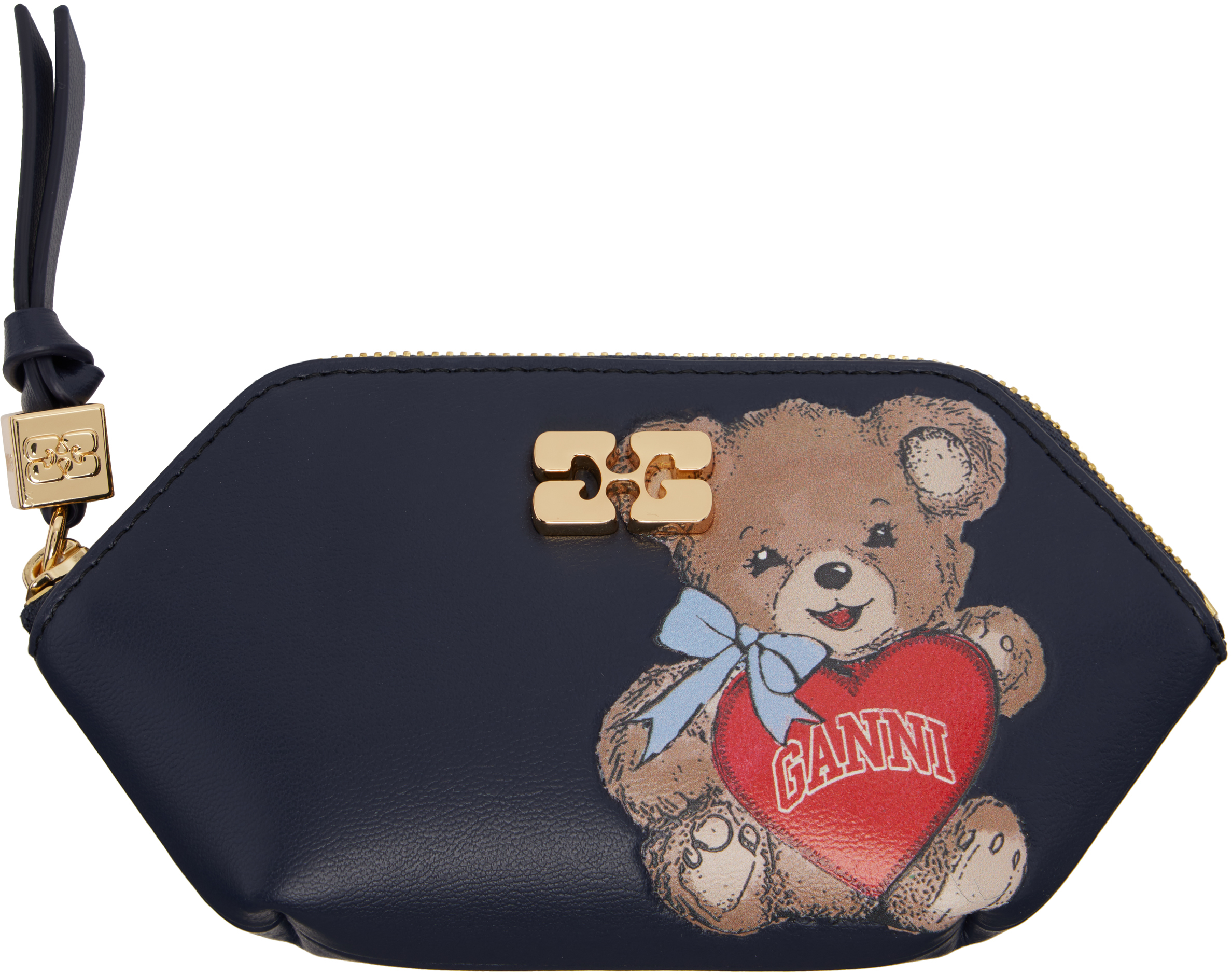 Navy Bou Bear Coin Pouch
