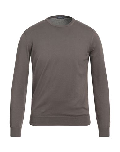Rossopuro Man Sweater Khaki Size 3 Cotton